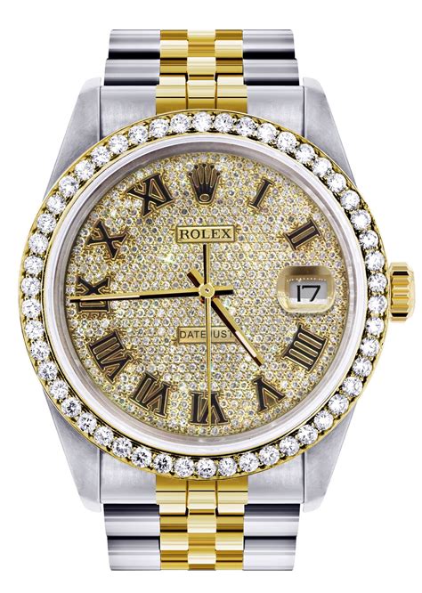 rolex gold with diamonds